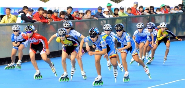 체전 롤러 여고 3000m 결승