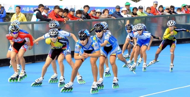 체전 롤러 여고 3000m 결승