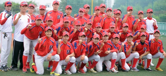 우리가최고! 야탑고 야구부. 추상철기자 scchoo@kyeonggi.com