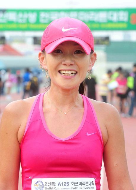 제9회 오산독산성전국하프마라톤대회  5km 여자 1위. 전형민기자 hmjeon@kyeonggi.com