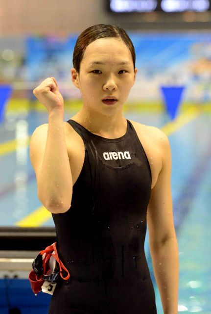 제93회 전국체육대회 수영 여자고등부 개인혼영400m 결승  1위 경기(경기체고) 김서영 선수. 전형민기자 hmjeon@kyeonggi.com