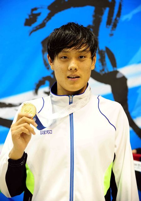 제93회 전국체육대회 수영 남자고등부 개인혼형 200m 결승 경기 1위 경기(창현고) 안영준 선수. 전형민기자 hmjeon@kyeonggi.com