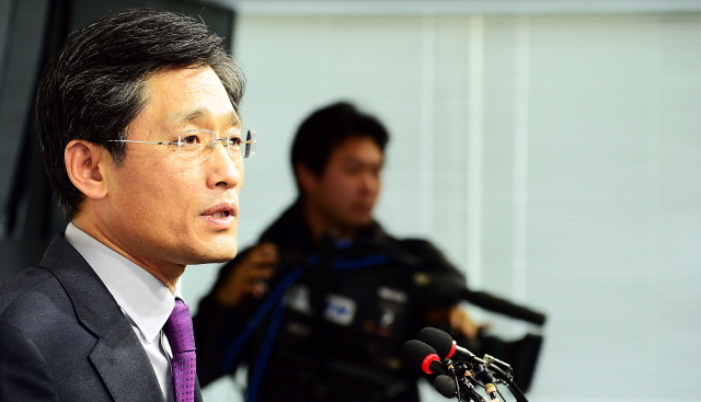 11일 서울시 강남구 한국야구위원회에서 양해영 KBO사무총장이 프로야구 10구단 창단과 관련해 열린 2013년 제1회 KBO이사회 결과를 발표하고 있다. 양 사무총장은 