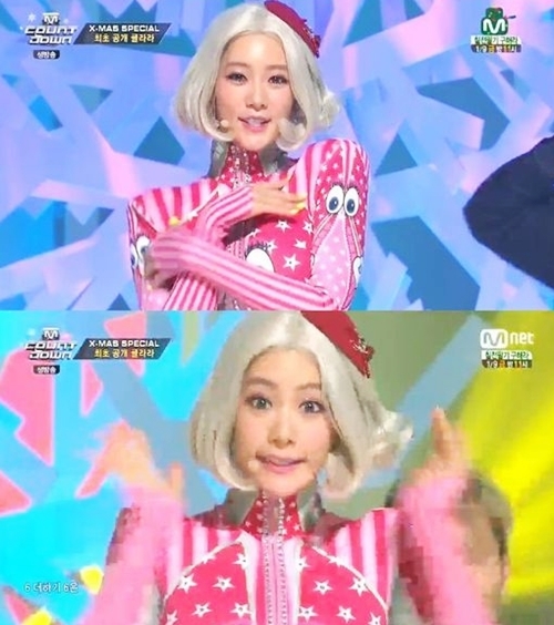 ▲ 사진= 엠카운트다운 클라라 귀요미송2, Mnet '엠카운트다운' 캡처