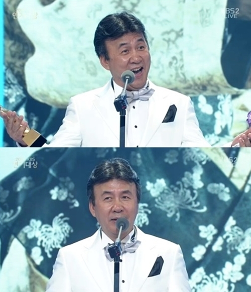 ▲ 사진= 2014 KBS 연기대상 박영규 수상소감, '2014 KBS 연기대상' 방송 캡처
