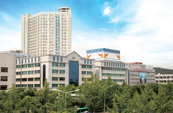 ▲ 안산시 중심가에 위치한 한국호텔관광전문학교 전경.