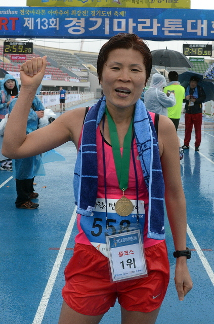 여자 풀코스 1위. 추상철기자
