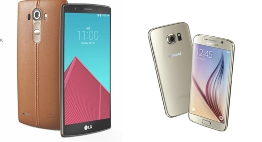 ▲ G4·갤럭시S6, LG·삼성전자 홈페이지