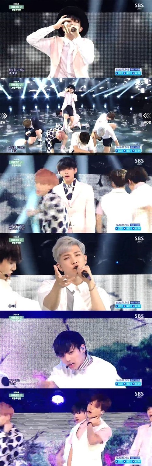 ▲ 사진=인기가요 방탄소년단, SBS방송화면 캡처