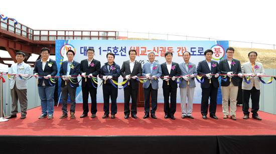 ▲ 오산시 세교 1지구와 신궐동을 연결하는 ‘대로1-5호선 직통도로’가 지난 29일 개통됐다