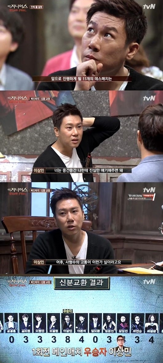 ▲ 사진= 더지니어스 이상민, tvN '더 지니어스' 방송 캡처