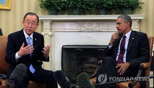 ▲ 사진=오바마 반기문 회담, 연합뉴스