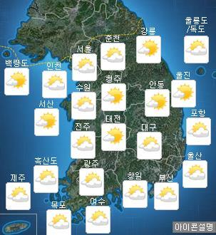 ▲ 사진= 오늘 날씨, 곳곳에 소나기, 기상청