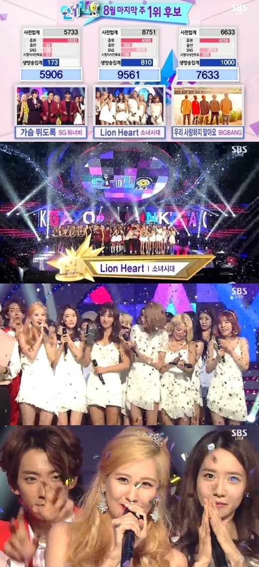 ▲ 사진=인기가요 소녀시대, 방송 캡처