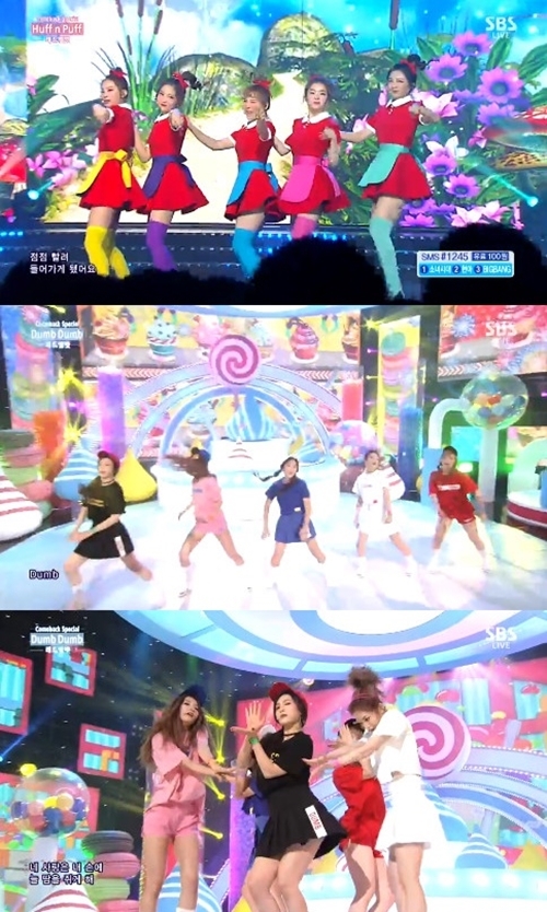 ▲ 사진= 인기가요 레드벨벳, 방송 캡처