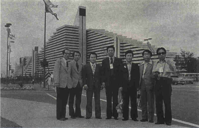 ▲ 정치의 거센 격랑이 몰아친 1976년 몬트리올 올림픽의 한국신문공동취재단. 왼쪽부터 이태영, 하정조, 이석형, 김광희, 하나건너 유홍락.