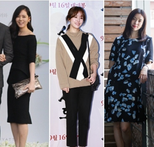 ▲ 사진=한가인 한지민 한효주, BH엔터테인먼트 홈페이지 캡처