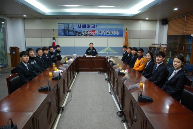 ▲ 평택소방서,신임소방공무원 간담회 실시
