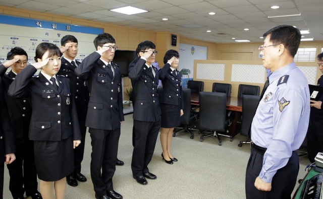 ▲ 20160118 인천해경, 228기 신임경찰 10명 전입식 열어 (2)