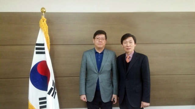 ▲ 김민철국회의원예비후보,김홍걸교수2