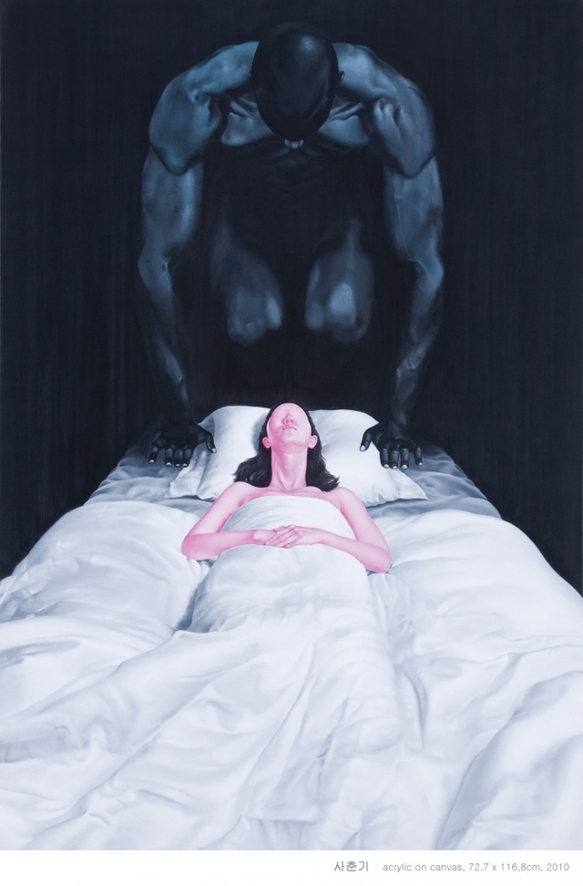 ▲ 11.오새미,사춘기,acrylic on canvas,116.8x72.7cm,2010