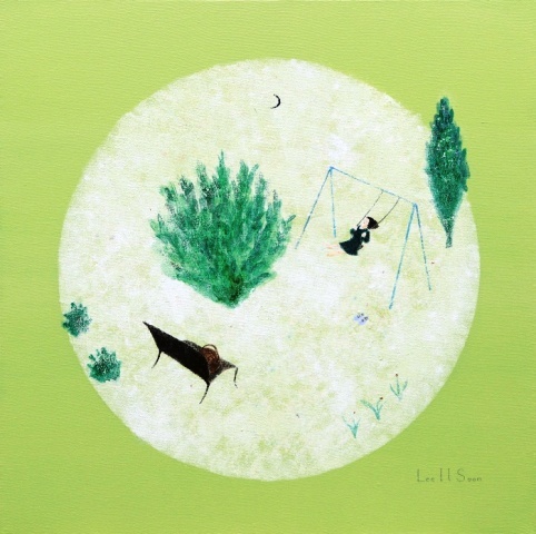 ▲ 8-여행자_캔버스에 아크릴_51×51cm_2015