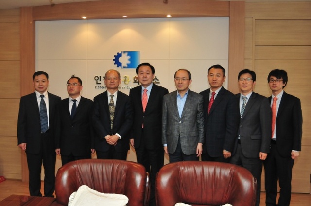 ▲ 인천상의, 중국국제상회 산동상회 회장단 일행 영접