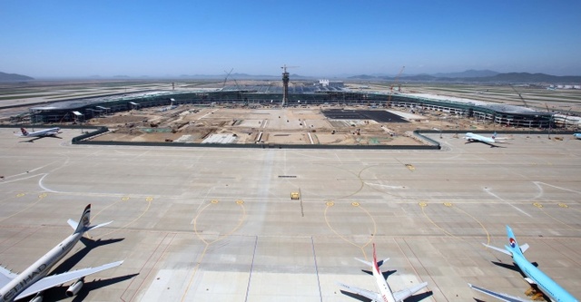 ▲ 1면 인천공항 제2여객터미널 공사현장