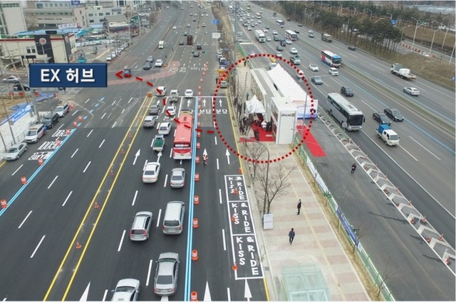 ▲ 지난 1월 개통한 동천역 환승정류장