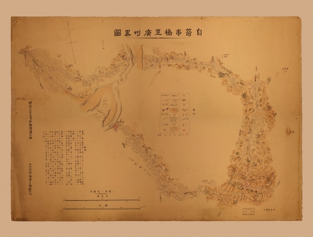 ▲ 전곶교광주노상도(미국의회도서관 소장, 1885년 제작)