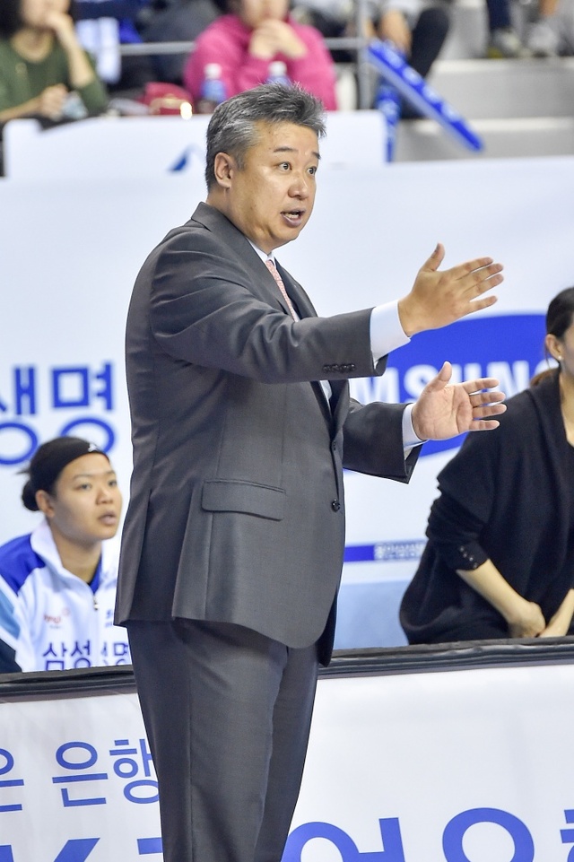 ▲ 삼성 임근배 감독 WKBL제공