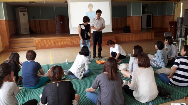 ▲ 김포서방서 심폐소생술 교육