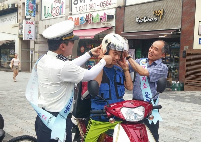 ▲ 이륜차 캠페인