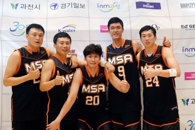 ▲ 제11회 과천토리배 전국 3on3 길거리농구 대학·일반부 우승팀 MSA. 전형민기자