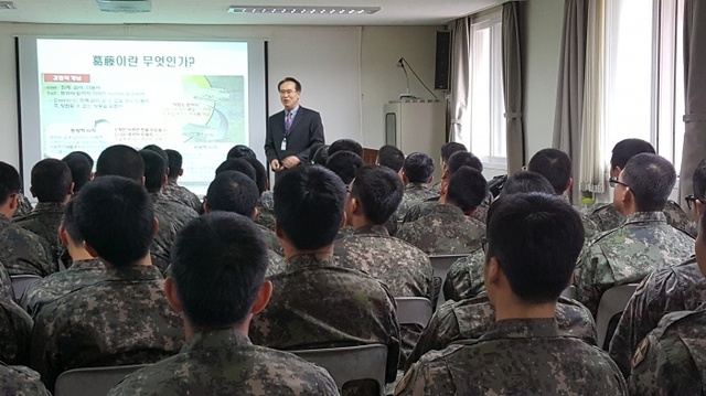 ▲ 서정대학교 군인성교육