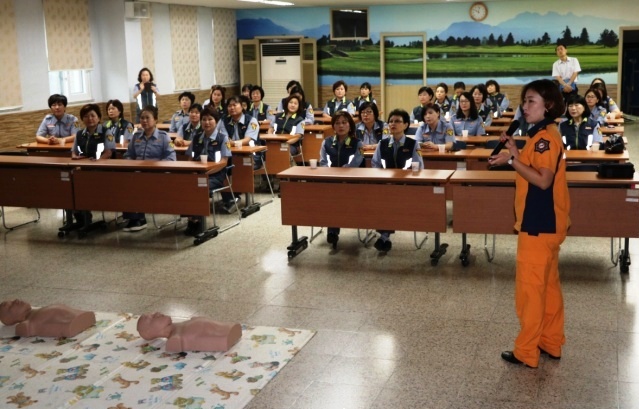 ▲ 군포소방서 의소대 정기교육