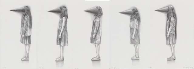▲ 5  고집 Stubborn Pencil on paper (29.5x21cm)x5 2016