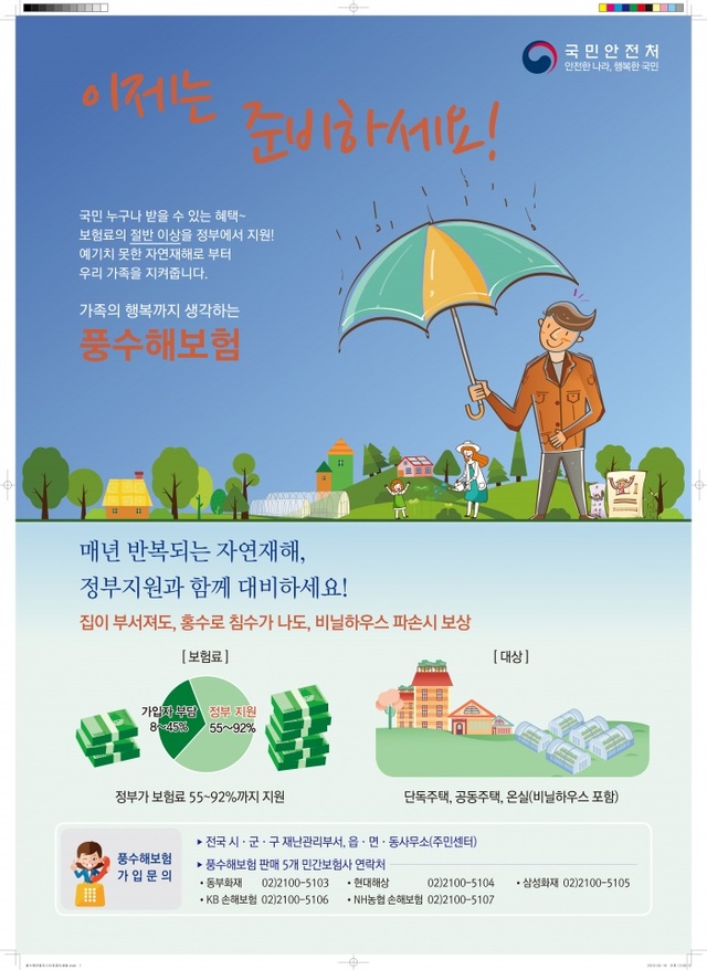 ▲ 광주시, 풍수해보험 가입 홍보