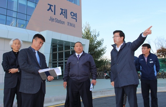 ▲ 공재광평택시장 지제역 개통 준비사항 점검