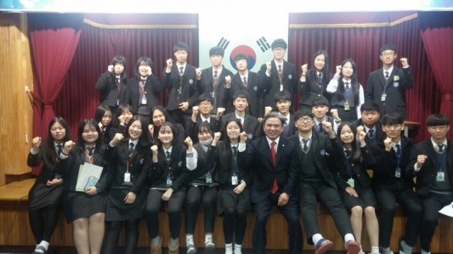 ▲ 군포시의회 김동별 의원 1일 명예교사