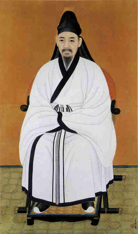 ▲ 사진 왼쪽부터 율곡 이이 초상화와 파주시 동문리 무덤. 자운서원에 있는 신도비