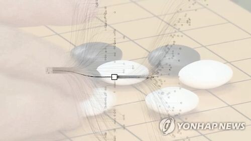 ▲ 알파고 바둑 합성 이미지. 연합뉴스TV 캡처