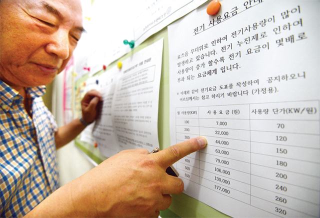 ▲ 정부는 12월1일부터 소급 적용한 가정용 전기요금 누진제는 3단계 3배수로 요금구간이 3단계로 바뀌고 가장 비싼 구간과 싼 구간의 차이도 3배로 대폭 줄었다.
