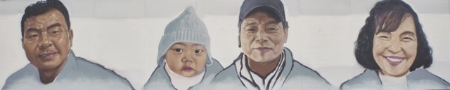 ▲ 구헌주_2.5×12m_오이도 사람들_2016