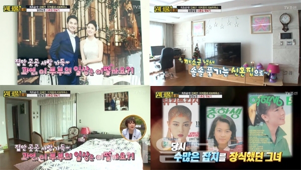 ▲ TV조선 ‘원더풀데이’ 김혜선과 이차용 부부 러브하우스