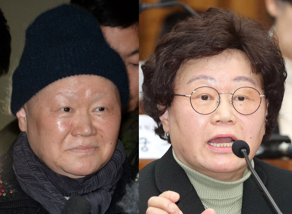▲ 사진=연합뉴스, '정유라 입학 특혜 주도' 김경숙 전 학장 초췌한 모습으로 특검 출석…사라진 안경ㆍ눈썹