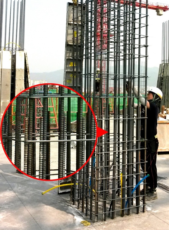▲ 현대제철이 현대건설과 롯데건설, 정우비엔씨 등 건설사와 공동으로 개발한 ‘나사형 철근, 커플러, 연결핀 및 거치대를 이용한 철근회전방식의 기둥철근 선(先)조립 철근망 시공법(건설신기술 807호)’이 국토교통부로부터 ‘1월의 건설신기술’로 지정됐다. /현대제철 제공