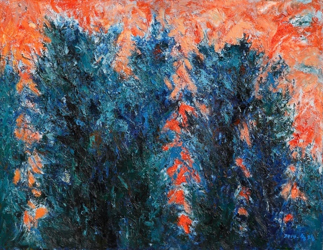 ▲ 석양_캔버스에 유화_116.7×91cm_2012