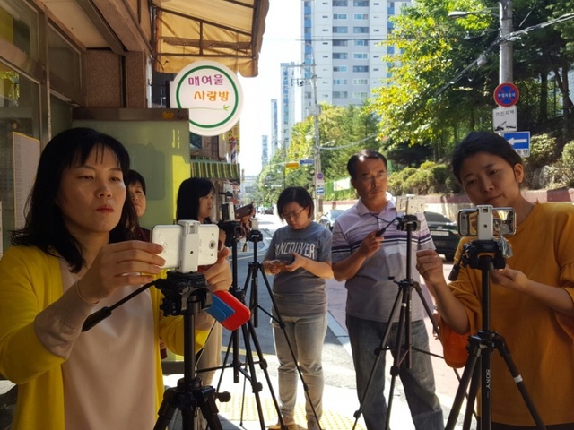 ▲ 매여울 영상팀 촬영