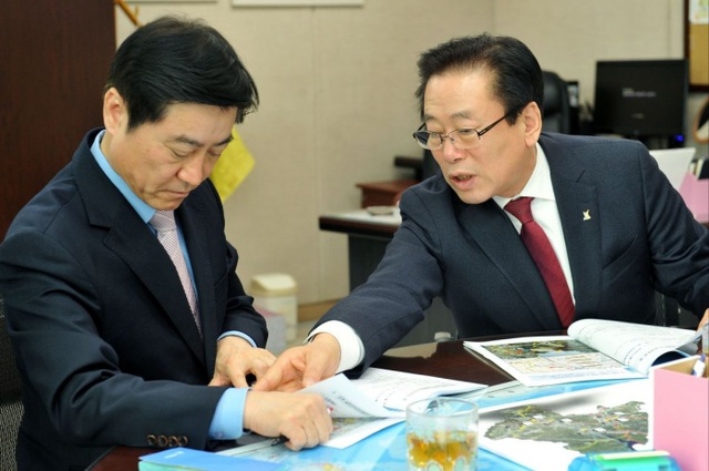 ▲ 조억동 경기도 광주시장, 경기도청 방문